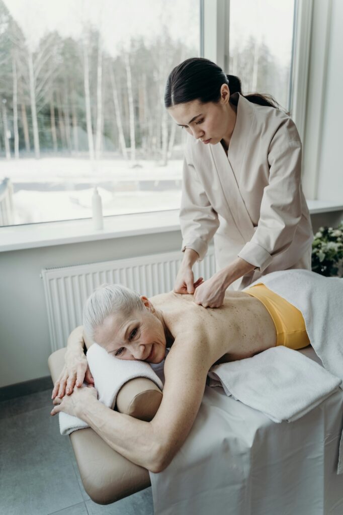 massage relaxation sénior